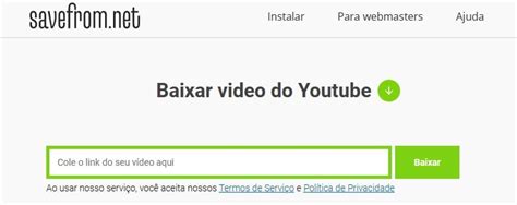 SaveFrom.net: baixe vídeos do YouTube online sem。